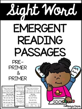 Preview of Sight Word Emergent Reading Passages