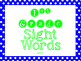 Sight Word Exercises List A