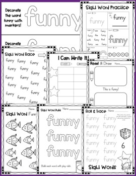 Sight Word FUNNY (12 Activities for the word funny) Sight Word of the Week!