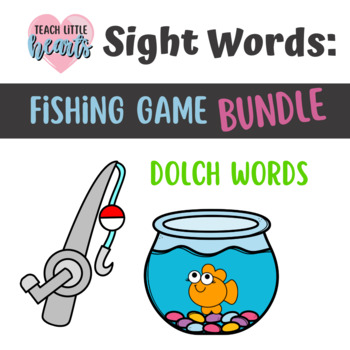 Sight Word Fishing Game Dolch Words Bundle