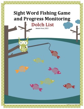 Sight Word Fishing Game and Progress Monitoring: Dolch Words by