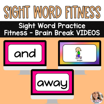 Preview of Sight Word Fitness Practice Videos Set 2