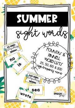 Preview of Sight Word Flash Cards- 25, 50, 100, & 200 High Frequency Words