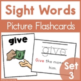 Sight Words Flashcards - Pictures and Sentences for Readin