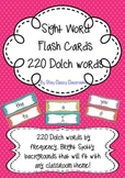Sight Word Flash Cards ~ Dolch 220 (Bright Spotty)