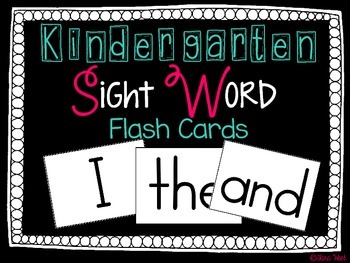 Preview of Sight Word Flash Cards FREEBIE
