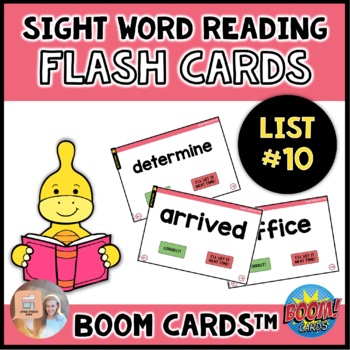 Preview of Sight Word Flash Cards - Fry List 10 - Boom Cards™