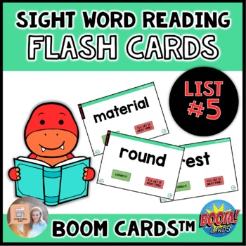Preview of Sight Word Flash Cards - Fry List 5 - Boom Cards™