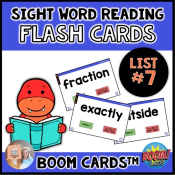 Preview of Sight Word Flash Cards - Fry List 7 - Boom Cards™