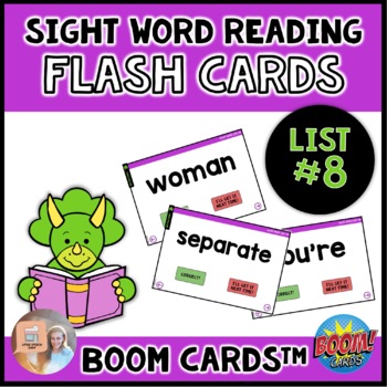 Preview of Sight Word Flash Cards - Fry List 8 - Boom Cards™