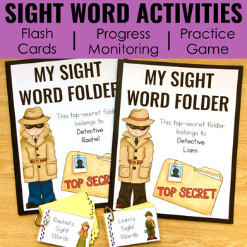 Preview of Sight Word Flash Cards and Game | Pre-Primer, Primer, First, Second, Third Grade