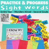 Sight Word Practice Fluency Cards, Progress Monitoring & P