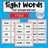 Sight Word Flash Cards for Kindergarten SCIENCE OF READING