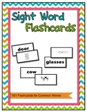 Sight Word Flashcards 101 Words