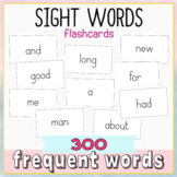 Sight Word Flashcards - 300 frequent words (+ blank cards)