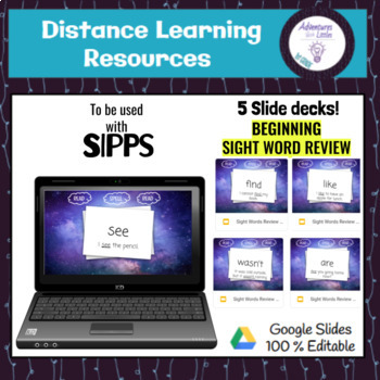 Preview of Sight Word Flashcards: Aligned with SIPPS Beginning Level