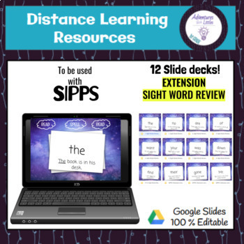 Preview of Sight Word Flashcards: Aligned with SIPPS Extension Level 