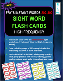 Sight Word Flashcards: Fry's Instant Words 200-300