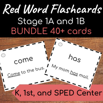Preview of Sight Word Flashcards- Stage 1A and 1B Orton Gillingham BUNDLE