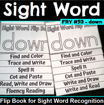 Autumn/Fall Sight Word Fluency Flip Books - In My World