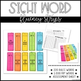 Sight Word Fluency Strips