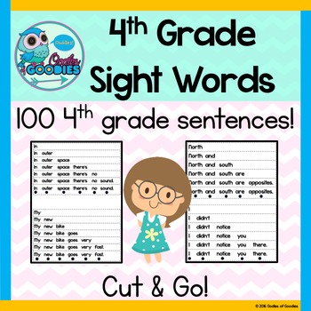 Preview of Sight Word Fluency (4th Grade)