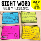 Sight Word Fluency Flashcards SET 3: FRY Words 201-300