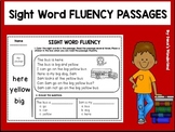Sight Word Fluency Reading Passages for Kindergarten and 1