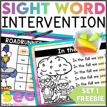 Preview of Sight Word Fluency Passages & Activities for Reading Intervention FREEBIE