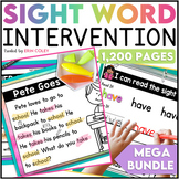 Sight Word Intervention - Reading Fluency Activities for K