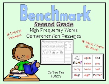 Preview of Sight Word Fluency Passages for Benchmark Second Grade