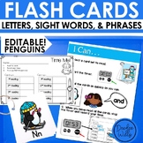 Penguin Sight Words Flash Cards, Alphabet Flash Cards & Fl