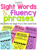 Sight Word Fluency Phrase Booklets
