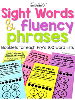 Sight Word Fluency Phrase Booklets by Reagan Tunstall | TPT