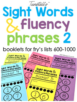 Preview of Sight Word Fluency Phrase Books 2
