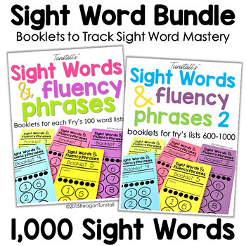 Preview of Sight Word Fluency Phrase Books Bundle