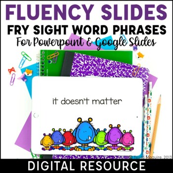 Preview of Sight Word Fluency Phrase Powerpoints & Google Slides | Fry Sight Word Phrases