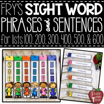 Preview of Sight Word Fluency Phrases and Short Sentences for Fry Sight Word Lists 100-600