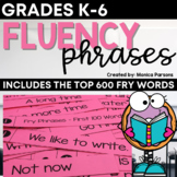 Sight Word Fluency Phrases for Reading | Fry Phrases | Fry Words