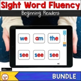 Kindergarten Sight Word Fluency for Distance Learning BUNDLE