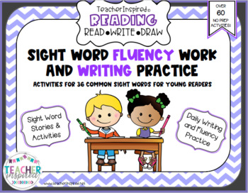 Preview of Sight Word Fluency - Read, Write, Draw