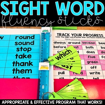 Preview of Sight Word Fluency Sticks | Sight Word Practice