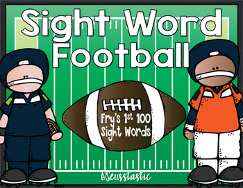 Preview of Sight Word Football (Fry's 1st 100)