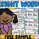 Kindergarten Sight Words Freebie