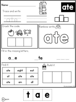 Sight Word Kindergarten Worksheets (Primer Words) by Little Achievers
