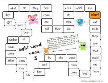 sight word game boards by plug n plan teachers pay teachers