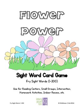 Preview of Sight Word Game- Flower Power