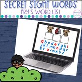 Sight Word Game - Fry's First 100 Words - Digital Secret S