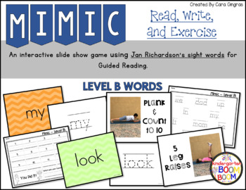 Preview of Sight Word Games: Jan Richardson Level B Sight Words