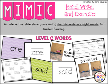 Level C Sight Words Worksheets Teaching Resources Tpt